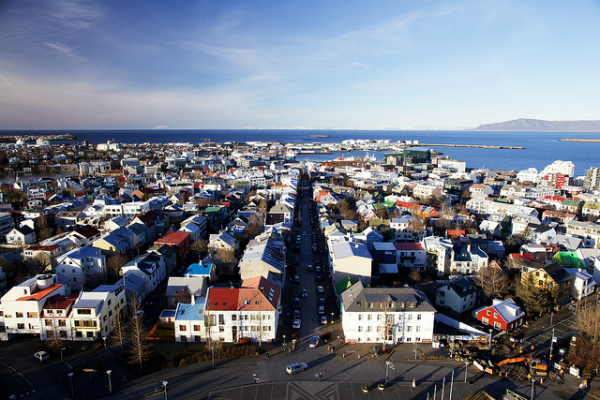 Reykjavic dall’alto