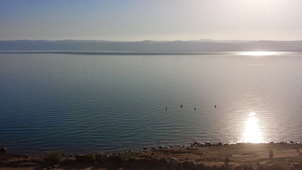 Un tramonto sul Mar Morto