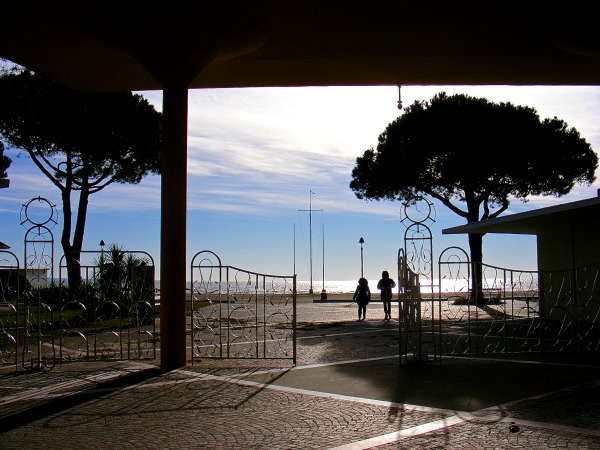 Entrata della spiaggia di Grado