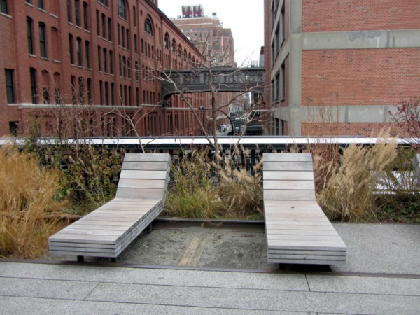 Dannatamente Urban style le chaise longue sull'High Line