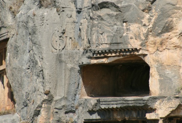 Particolare di una tomba Licia, Myra