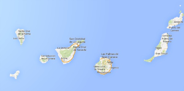 Le Isole Canarie su Google Maps