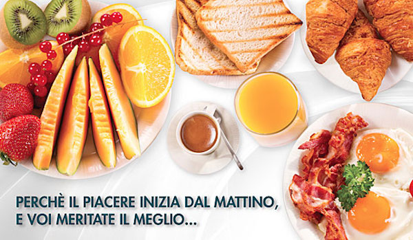 La colazione all’UNA Hotel Tocq