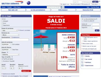 Come cercare, scegliere e prenotare un volo dal sito di British Airways