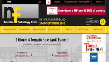 NF Travel and Technology Event a Bergamo il 29 e 30 settembre