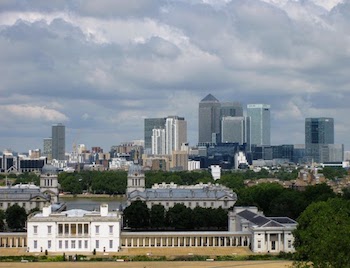 Vista dal Greenwich Park Londra