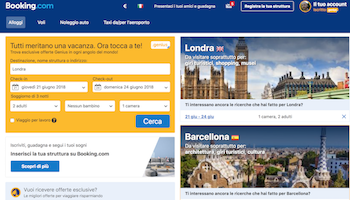 Homepage Booking offerte